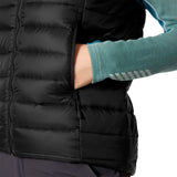 HH Verglas Down Vest 2.0, naisten, musta, vetoketjulliset käsitaskut