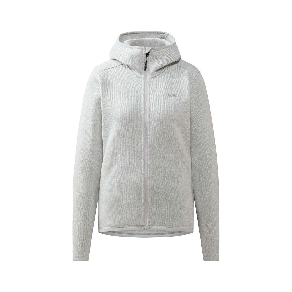 Haglöfs Swook II Mid Hood naisten hupullinen fleecetakki, meleerattu vaaleanhrmaa