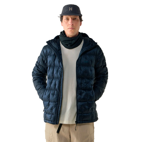 Hede Down Hood Men, tarn blue