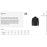 Hunts Point Fleece Full Zip Men
 kokotaulukko