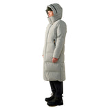 Liden Long Down Parka Women, jadeite harmaa