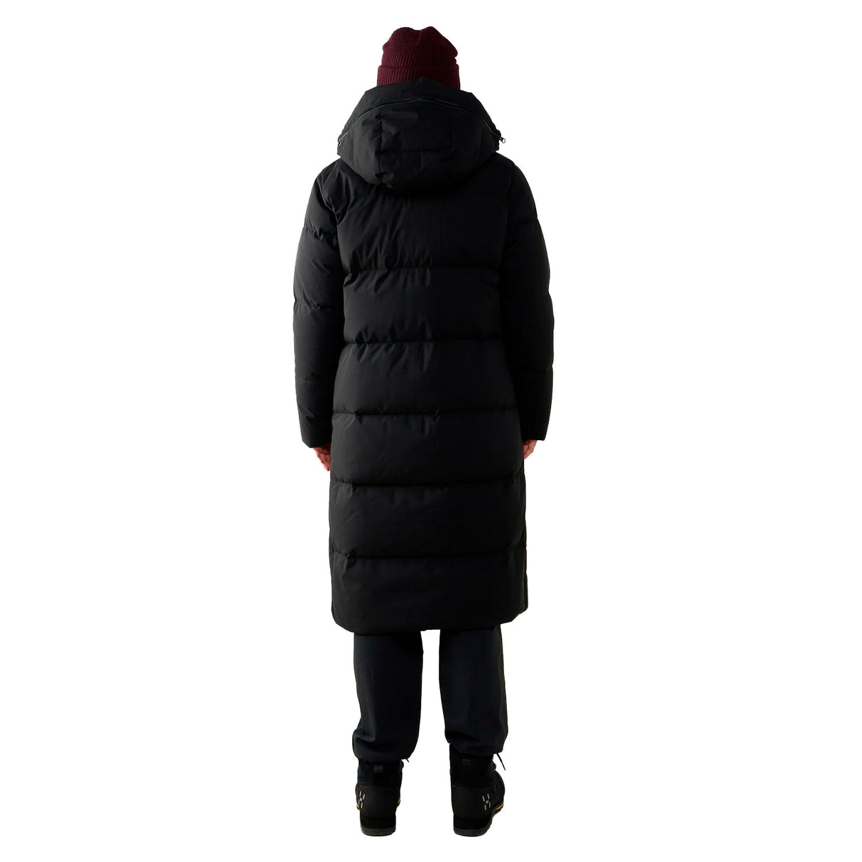 Liden Long Down Parka Women, true black, selkä
