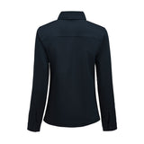 Modern Zip Overshirt Woman, navy, selkä