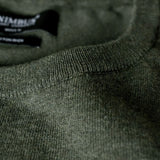 Nimbus Brighton O-Neck miesten puuvillaneule, olive, oliivin vihreä