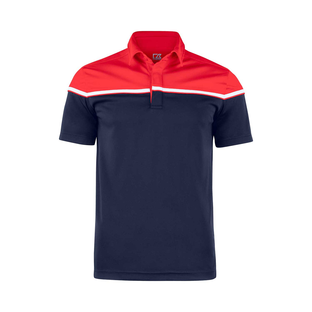 Seabeck Polo dark navy punainen