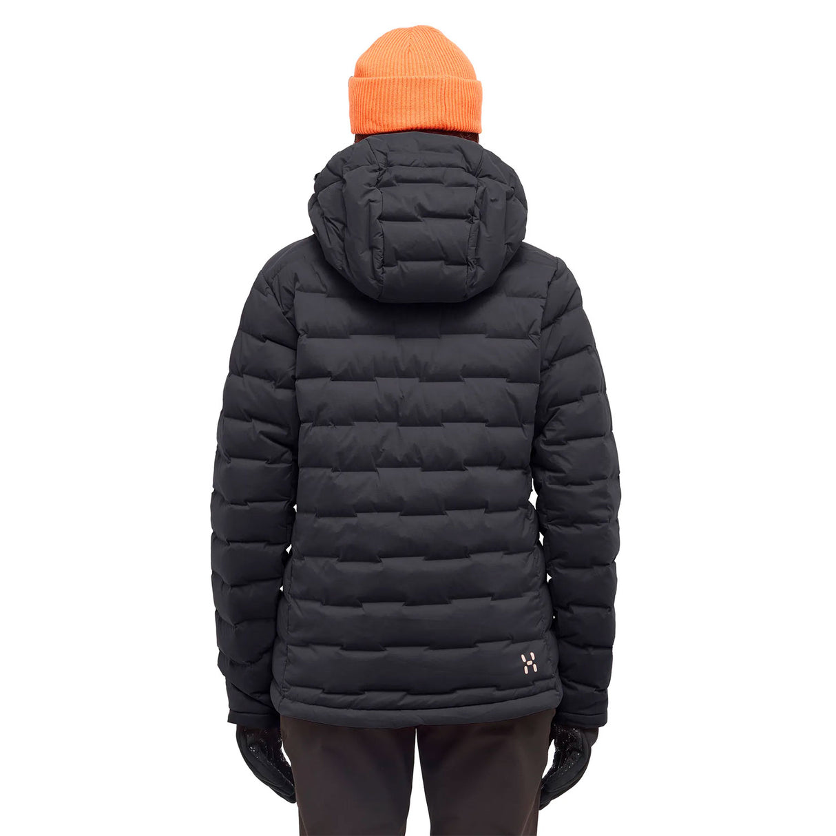 Spitz Down Hood Women, musta, selkä