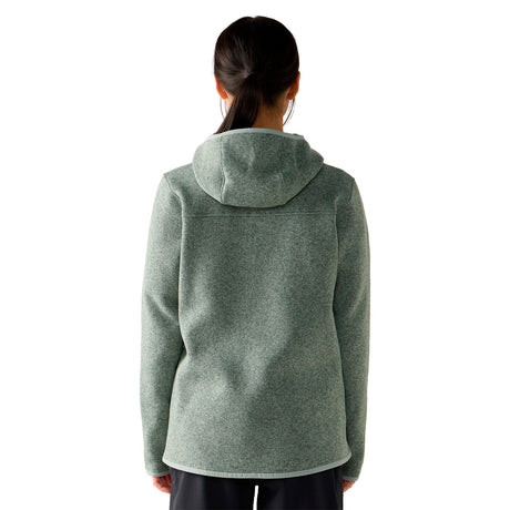 Haglöfs Swook II Mid Hood naisten hupullinen fleecetakki, meleerattu vihreä, selkäpuoli