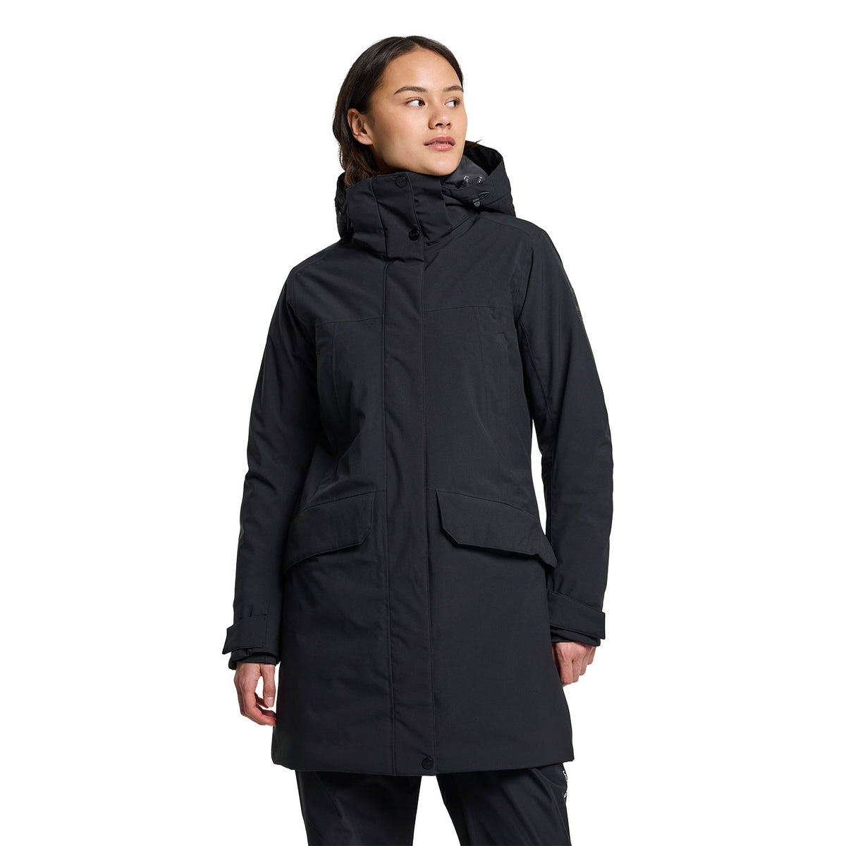 Tenson Tuuli Jacket naisten, musta talvitakki
