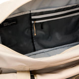 Tight duffle 50, chalk beige, vetoketjullinen sisätasku