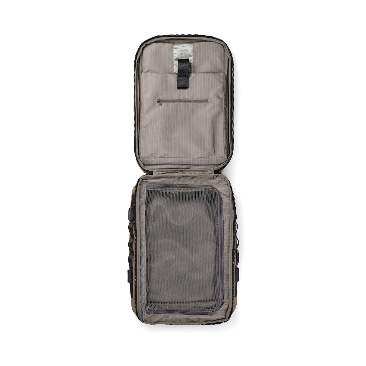 VINGA Baltimore RCS explorer reppu avattuna, greige