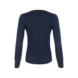 Vernon V-neck Ladies, tummansininen, selkä