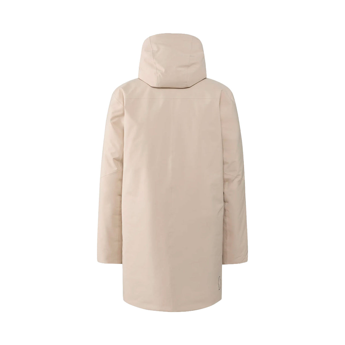 Yra Mimic Proof Parka Men, chalk beige, selkä