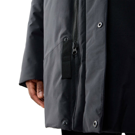 Yra Mimic Proof Parka Men, musta, parkatakki, kaksisuuntainen vetoketju