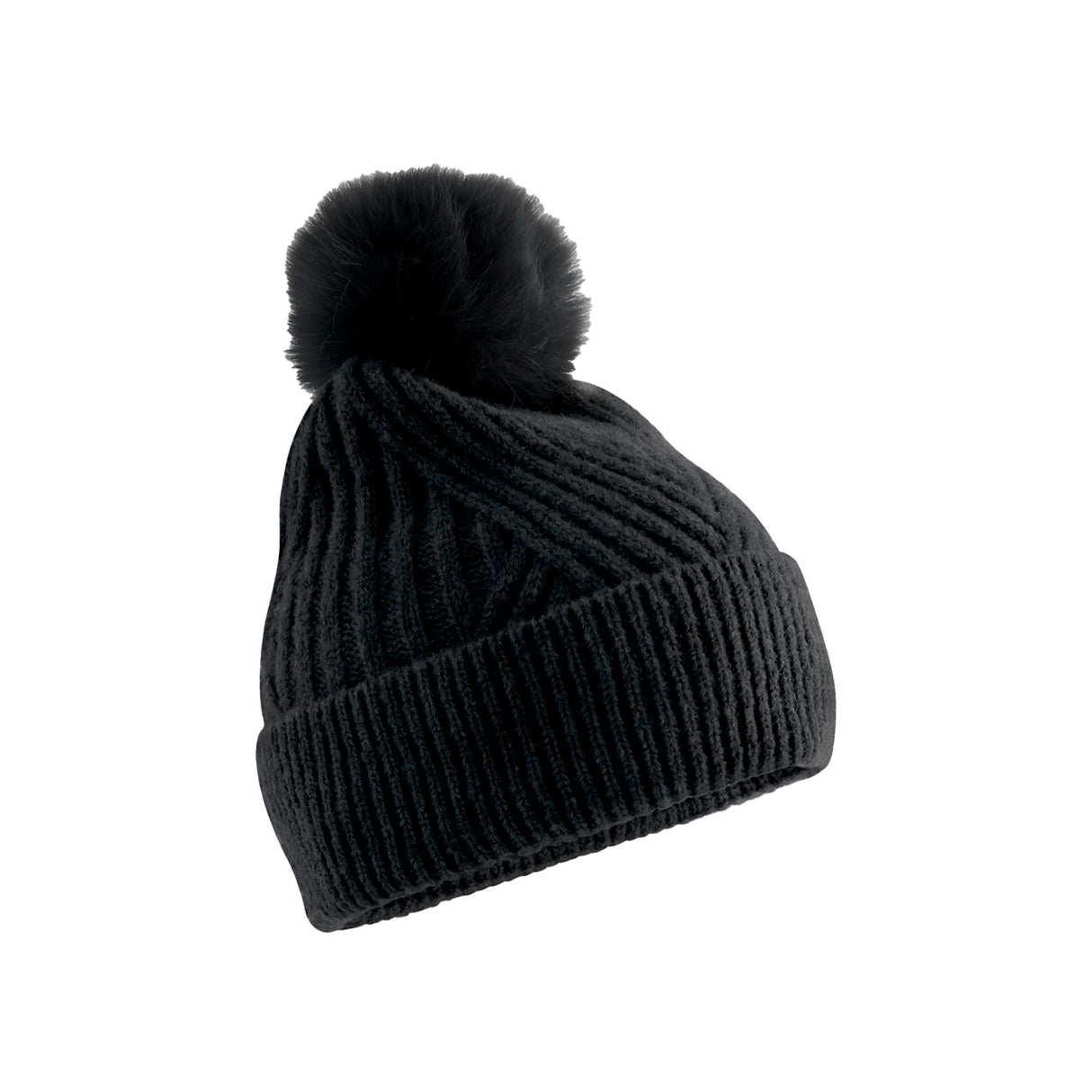 Beechfield snow luxe pipo, musta