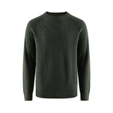 berkeley Hayward Ribbed Crew Neck miesten neulepusero tummanvihreä