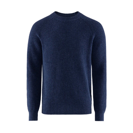 berkeley Hayward Ribbed Crew Neck tummansininen miesten neulepusero