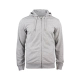 clique Premium OC Hoody Full Zip harmaa