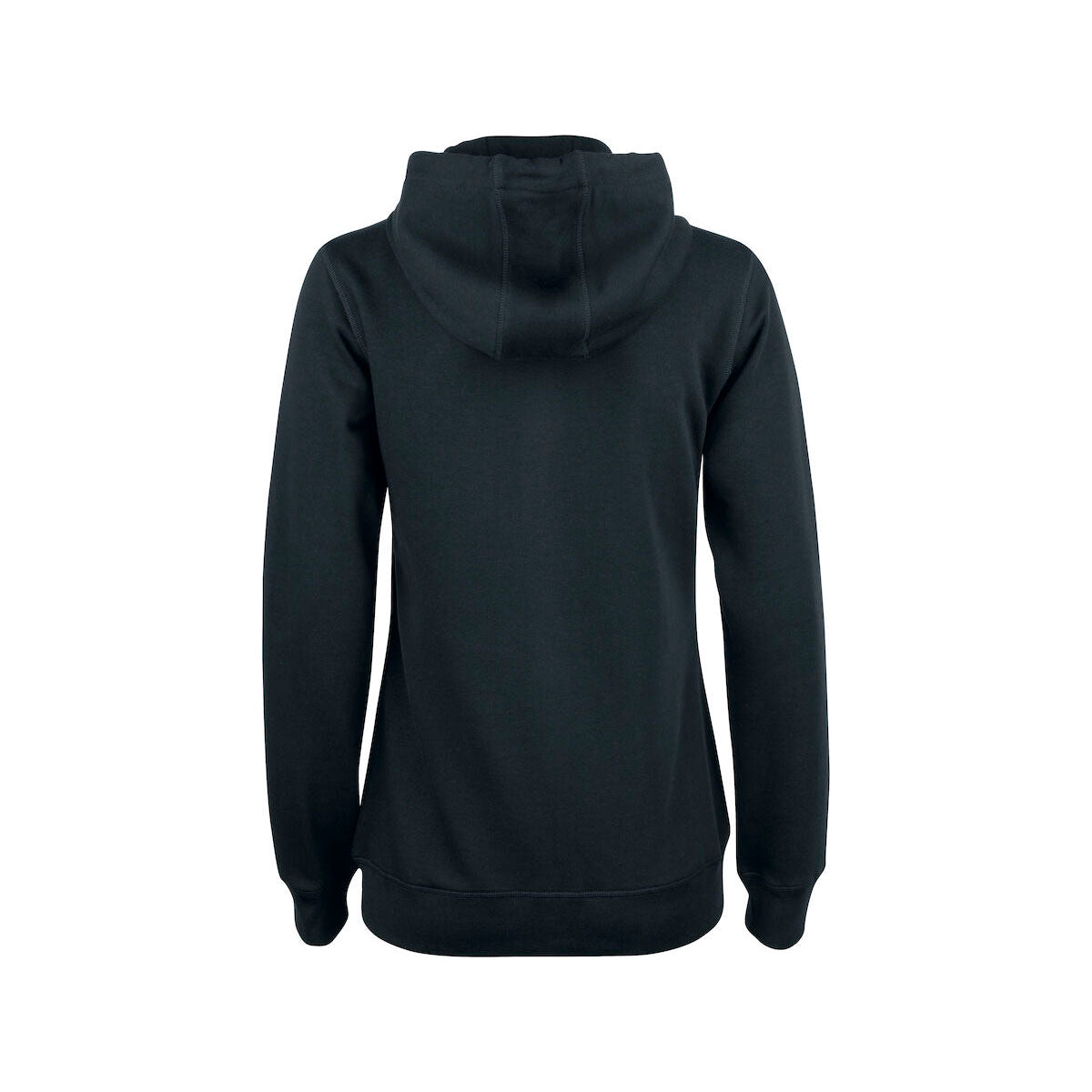 clique Premium OC Hoody Full Zip naisten musta, selkä