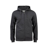 clique Premium OC Hoody Full Zip tummanharmaa