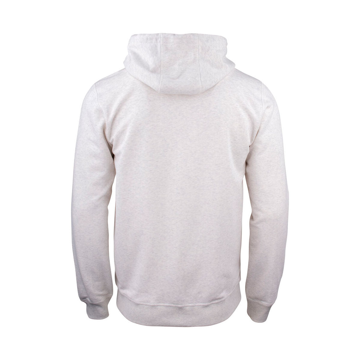 clique Premium OC Hoody Full Zip vaaleanharmaa, selkä