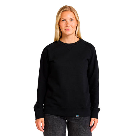 cottover french Terry Crew Neck Lady musta naisten collegepaita