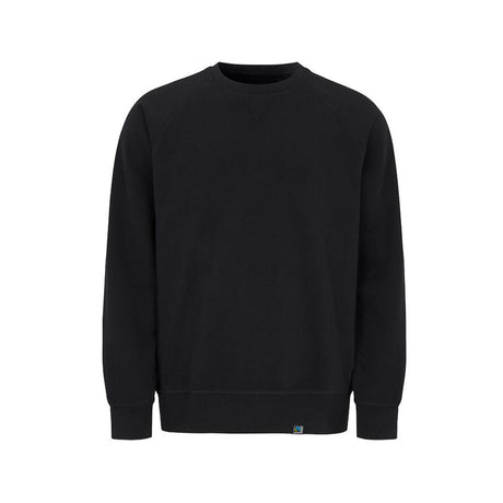 cottover french Terry Crew Neck Man musta miesten collegepaita