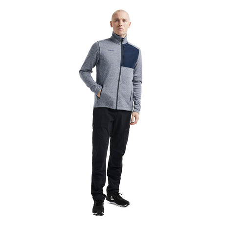 Craft ADV Explore Heavy Fleece Jacket meleerattu siniharmaa