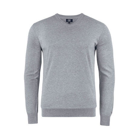 cutter buck Oakville V-neck neulepusero meleerattu harmaa