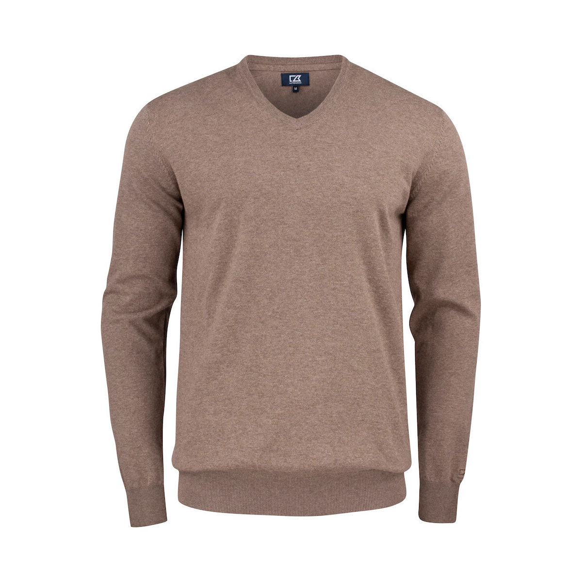 cutter buck Oakville V-neck neulepusero meleerattu ruskea