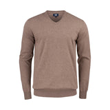 cutter buck Oakville V-neck neulepusero meleerattu ruskea