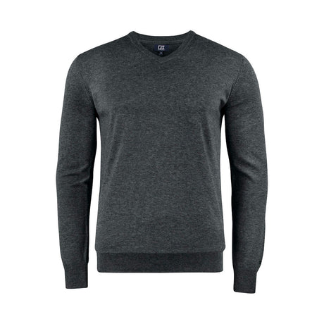 cutter buck Oakville V-neck neulepusero meleerattu tummanharmaa