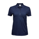 denim sininen tee jays naisten luxury stretch polo