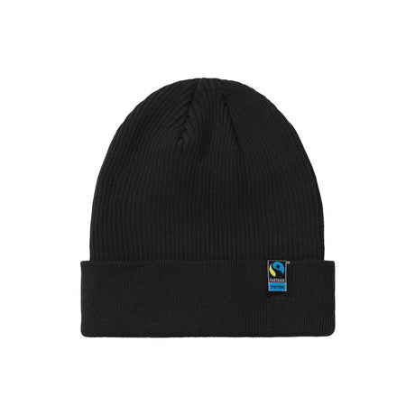 fairtrade luomupuuvillapipo, musta