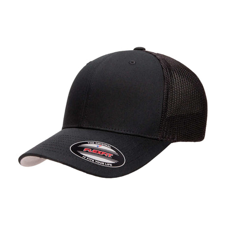 flexfit trucker lippis, musta