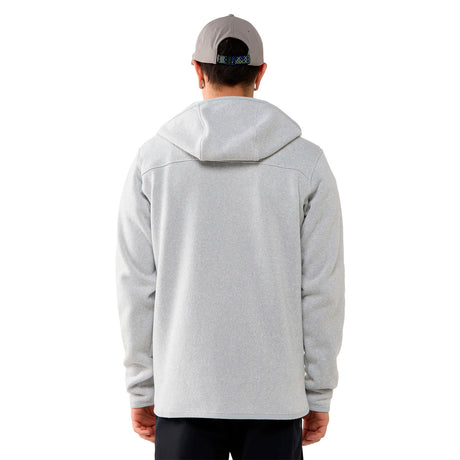Haglöfs Swook II Mid Hood fleecehuppari, meleerattu vaaleanharmaa, selkäpuoli