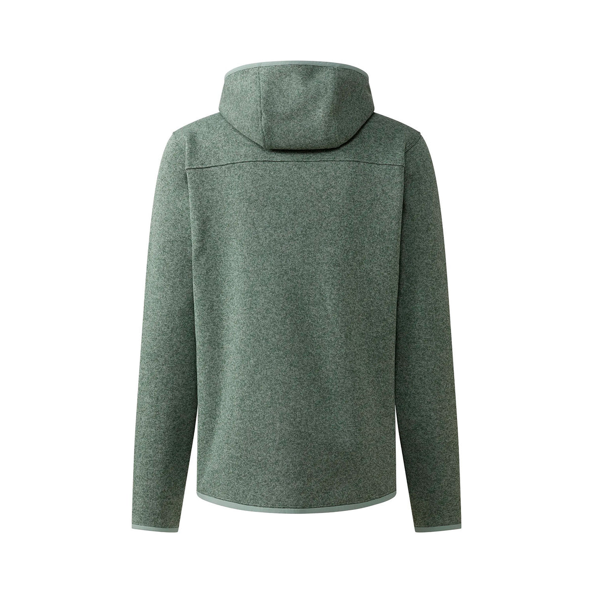 Haglöfs Swook II Mid Hood fleecetakki hupulla, meleerattu vihreä, selkäpuoli