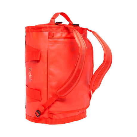 haglöfs lava 50l duffelilaukku reppuhihnoilla, habanero