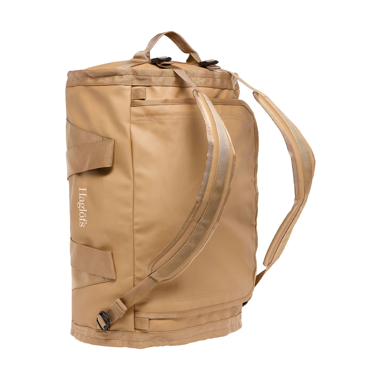 haglöfs lava 50l duffelilaukku reppuhihnoilla, oak brown