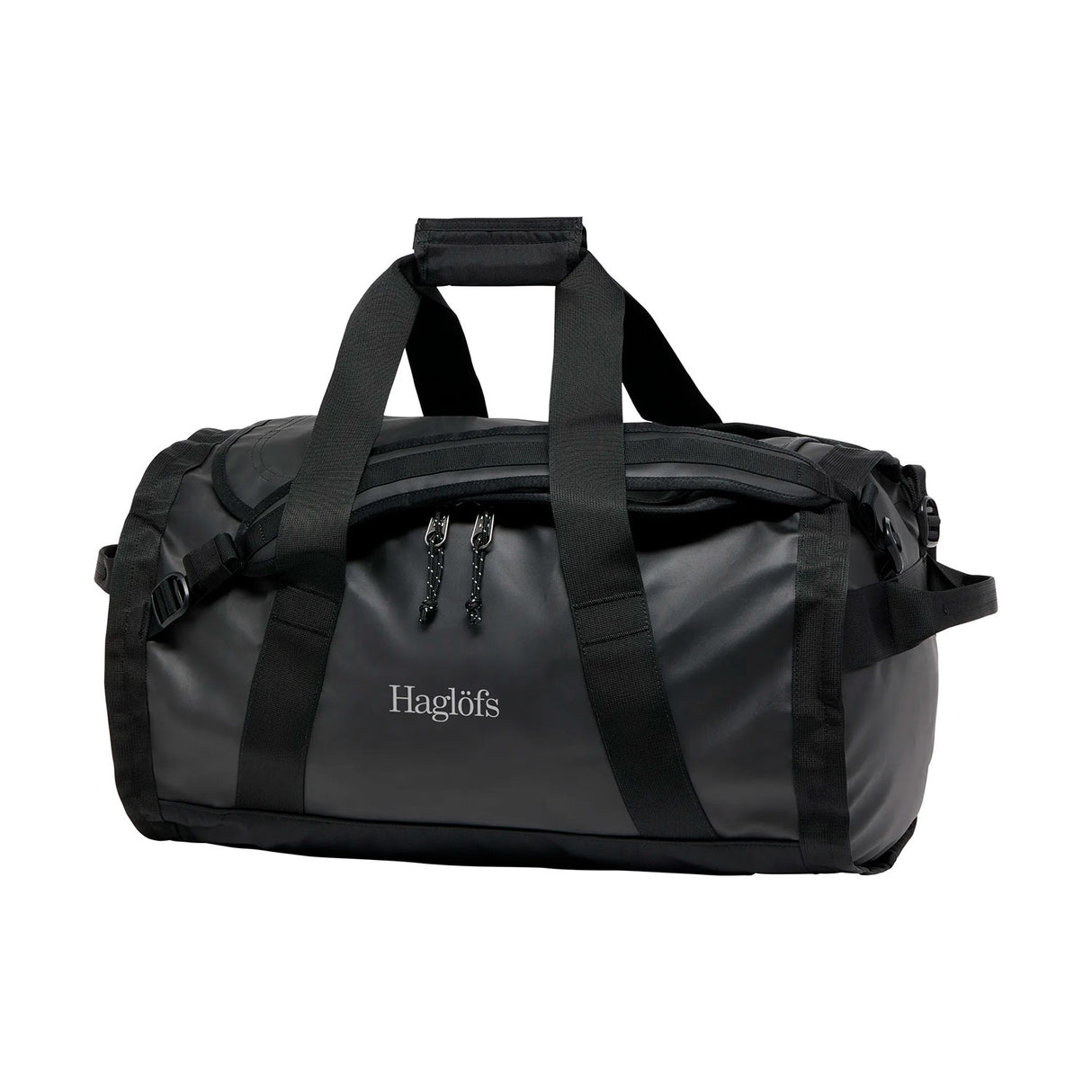 haglöfs lava 50l musta duffelilaukku