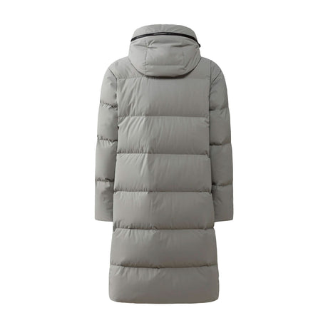 Haglöfs Liden pitkä untuvatakki, jadeite harmaa, selkä