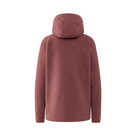 haglöfs naisten pörröinen fleecetakki hupulla, misty mauve, selkä
