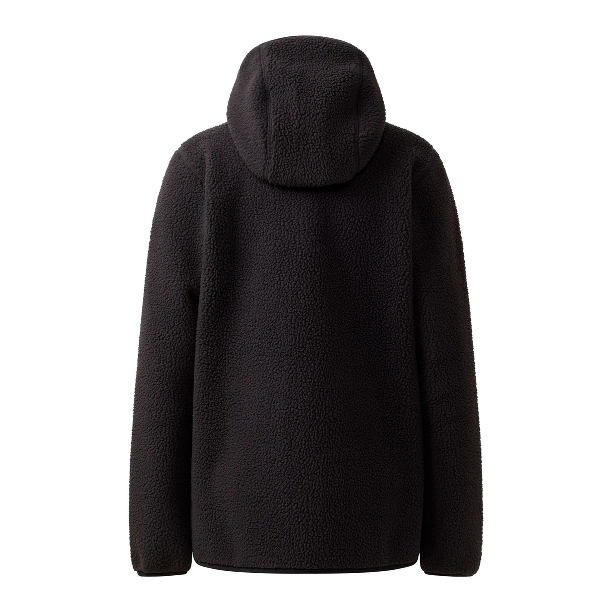 haglöfs pörröinen fleecetakki, naisten, musta, selkä