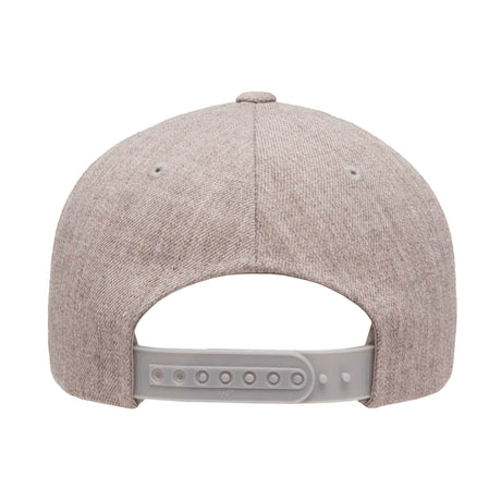 meleerattu harmaa Baseball snapback lippis, lippiksen takaosa