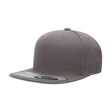 harmaa flexfit 110 premium snapback lippis