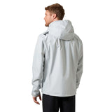 Helly Hansen Crew Hooded Jacket 2.0, vaaleanharmaa, selkä