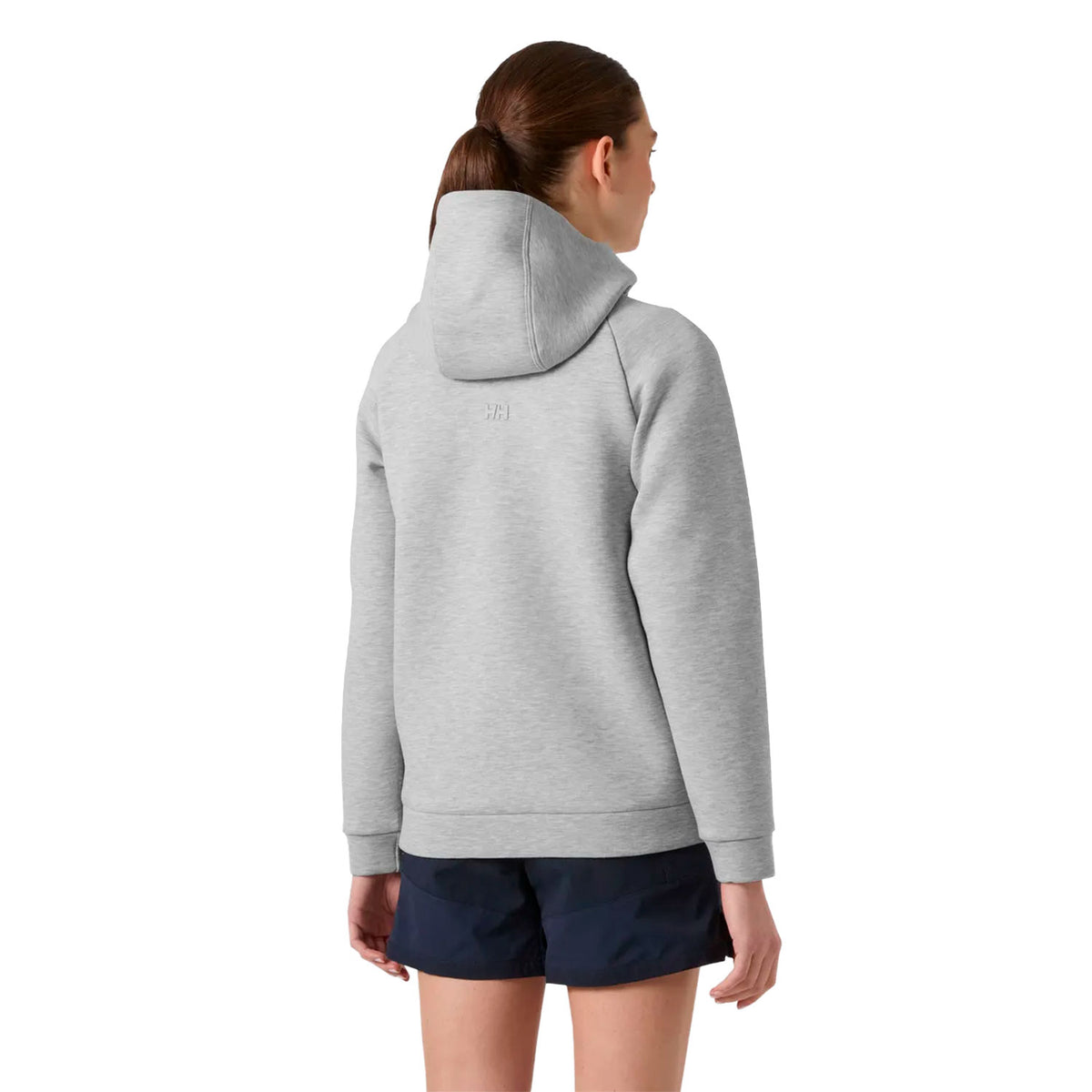 helly hansen hupparitakki, naisten, harmaa, selkä