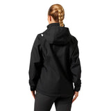 helly hansen naisten crew hooded jacket 2.0, musta, selkä