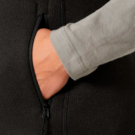 hh Varde Fleece Vest naisten, musta, vetoketjullinen tasku / käsitasku