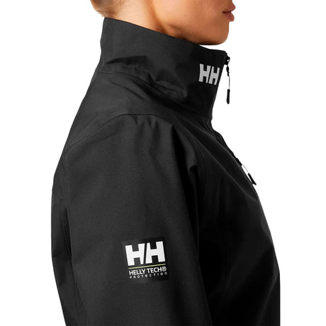 hh crew jacket naisten musta takki, oikea puoli