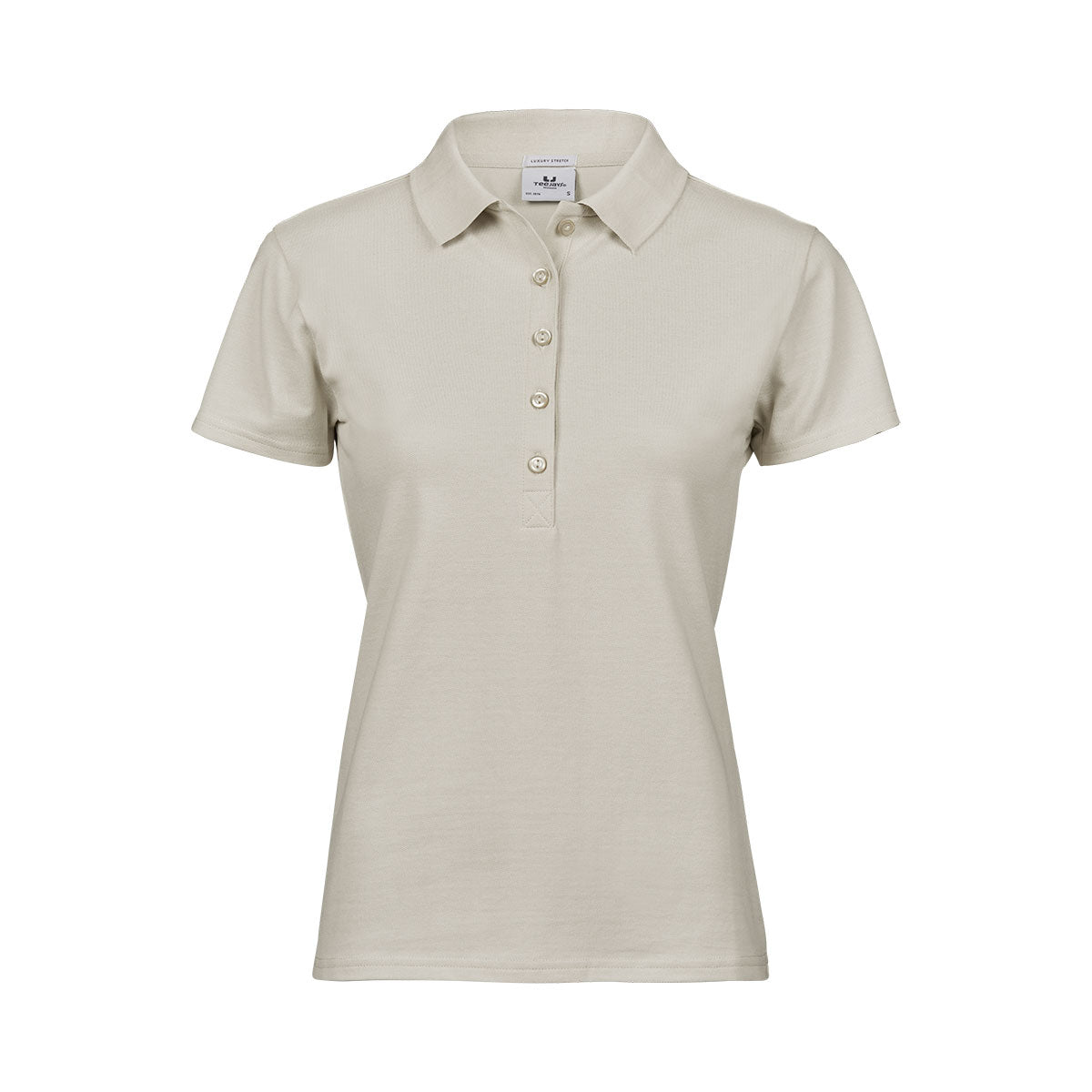 hiekanharmaa tee jays naisten luxury stretch polo